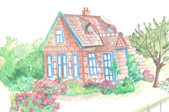 daily-sketches-in-color-pencil-spring-cottage-house-2
