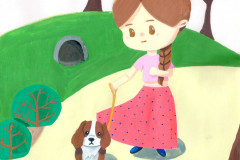 A.Marker-Girl-and-dog
