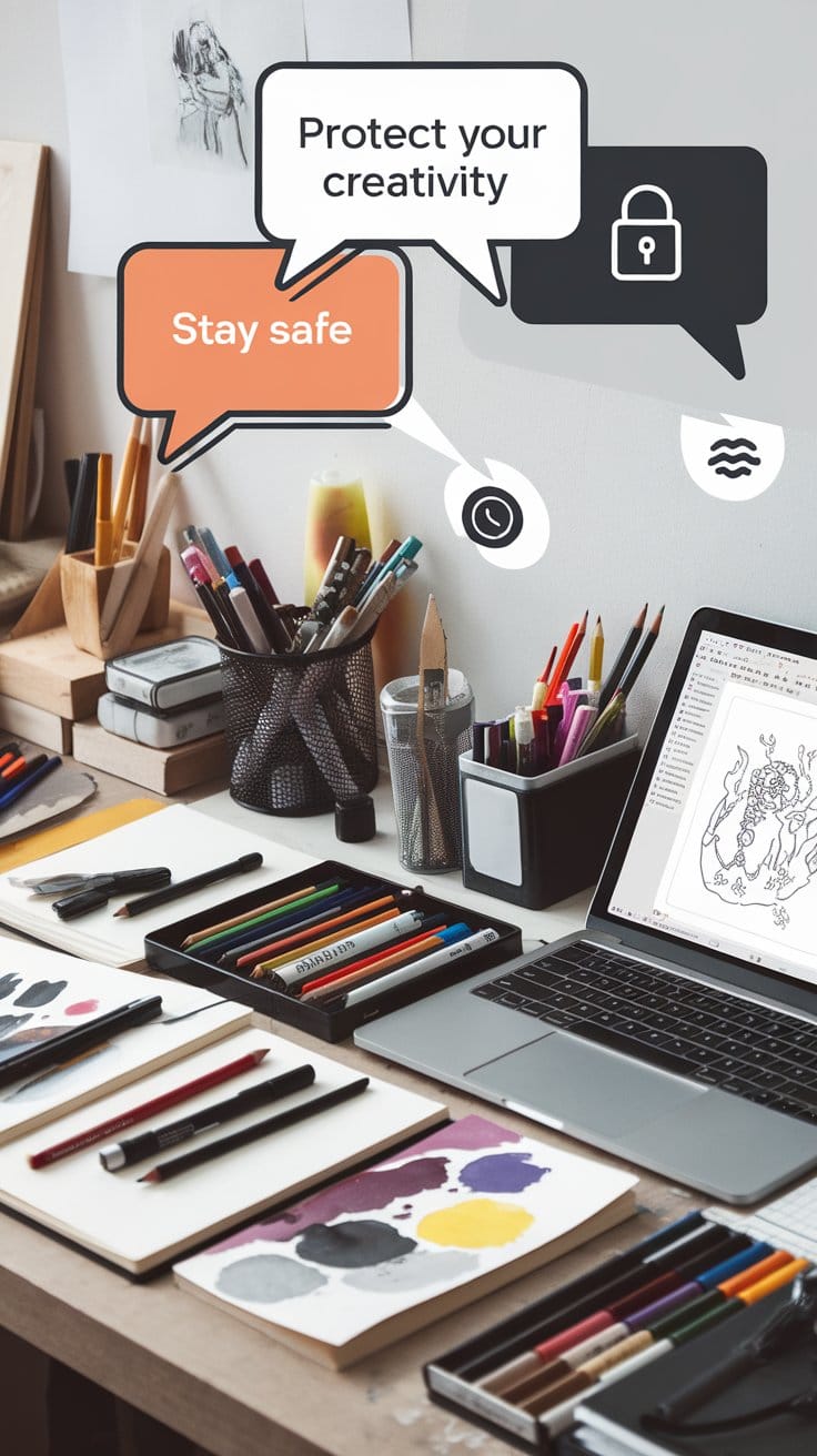 A photo of an artist s workspace with a utX5fsIwQLyHBaSzX2ggOA D3wtqi5pR6q2 qxSzIFD1Q