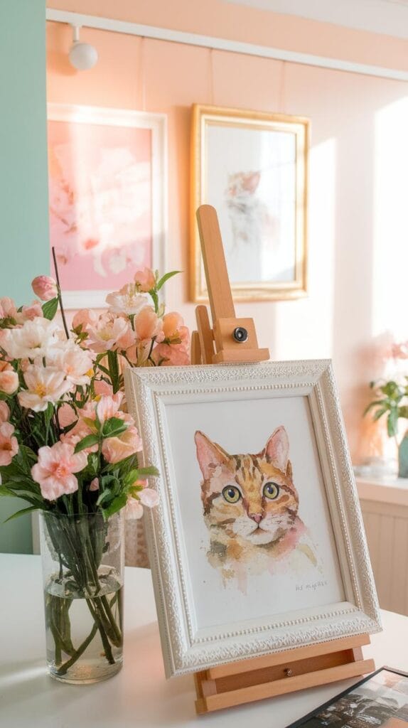 Playful Cat Watercolor Painting Techniques Rabbit And Mustard