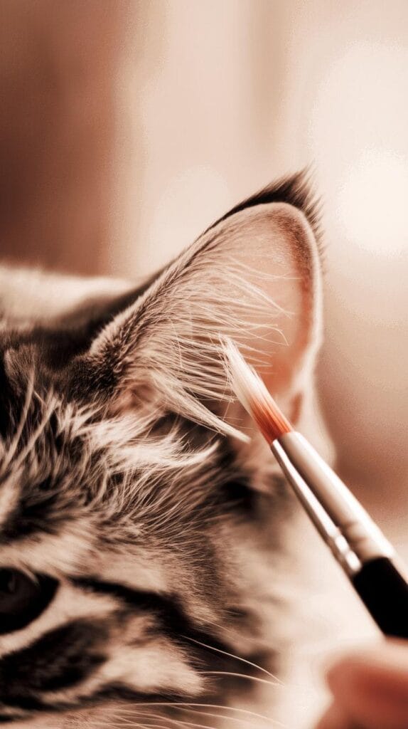 Playful Cat Watercolor Painting Techniques Rabbit And Mustard