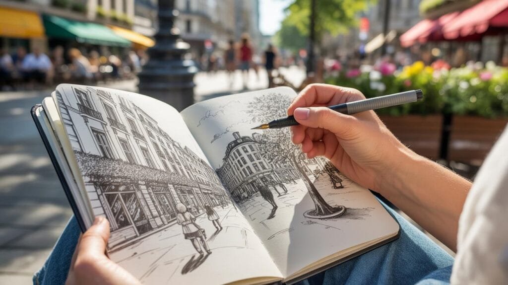 Ink Pen Sketch Techniques For Improving Urban Sketching Skills – Rabbit ...